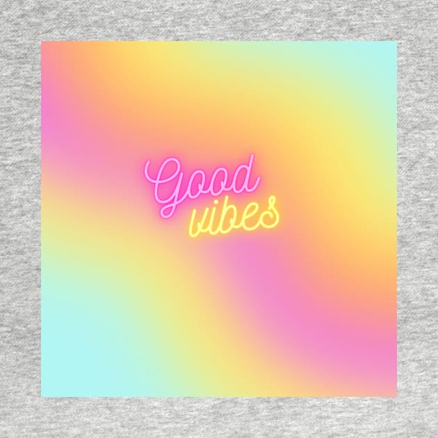 Pink Pastel Good Vibes by PedaDesign